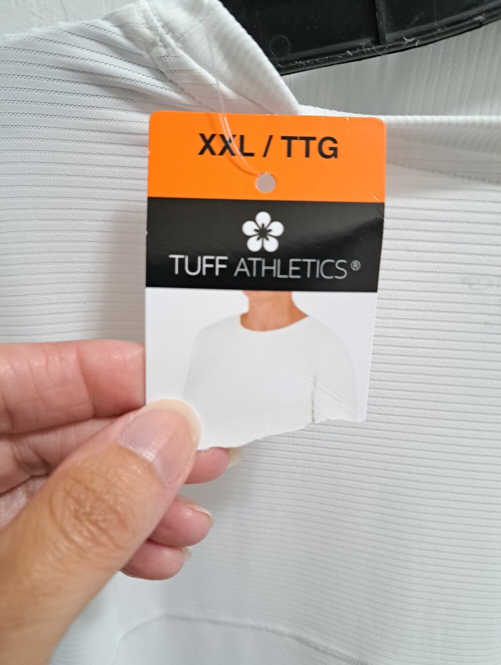 Tuff Athletics Long Sleeve Crewneck Activewear Top Womens Size XXL White Casual - Picture 5 of 10